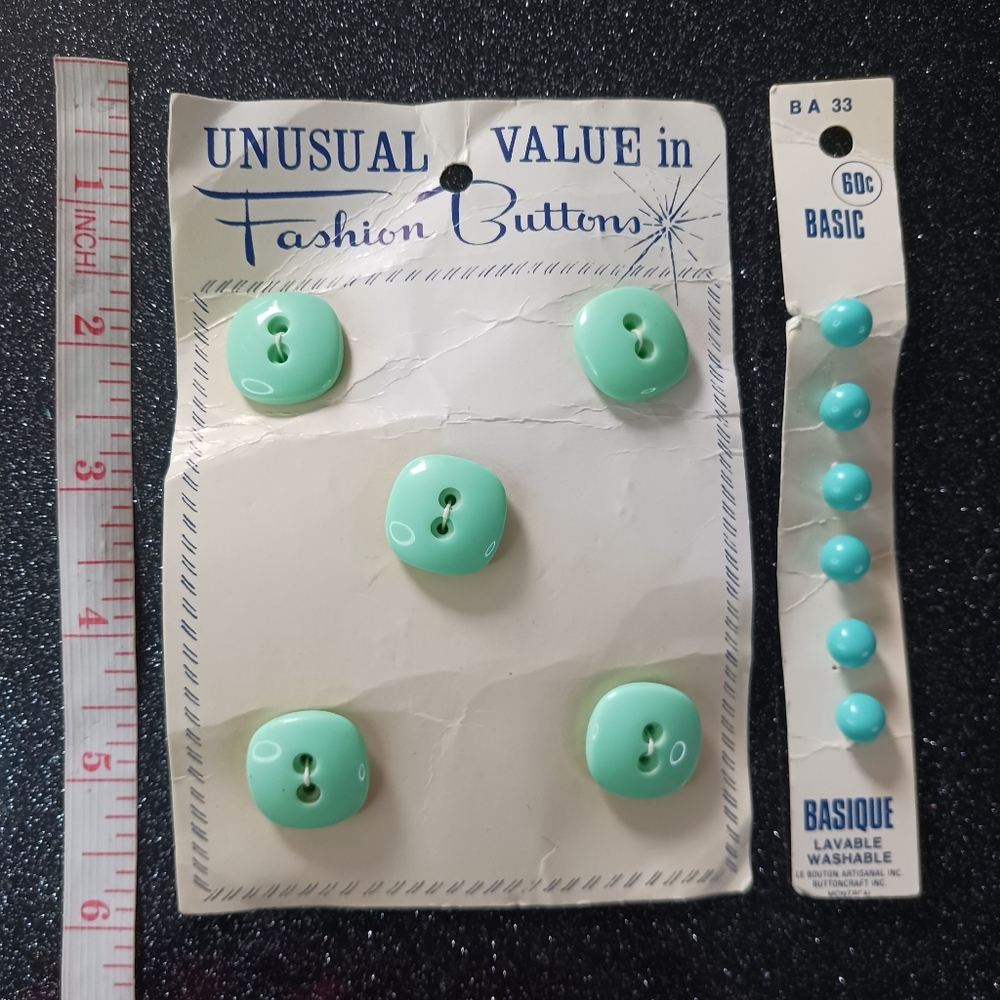 Vintage Aqua Button Bundle.